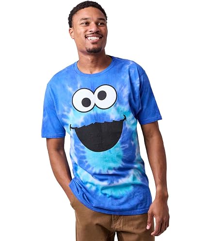 Amazon.com: Sesame Street Cookie Monster Tough Cookie Blue T-Shirt